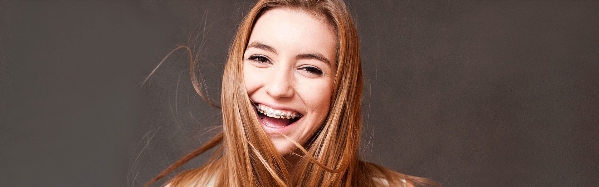 Happy Girl With Braces