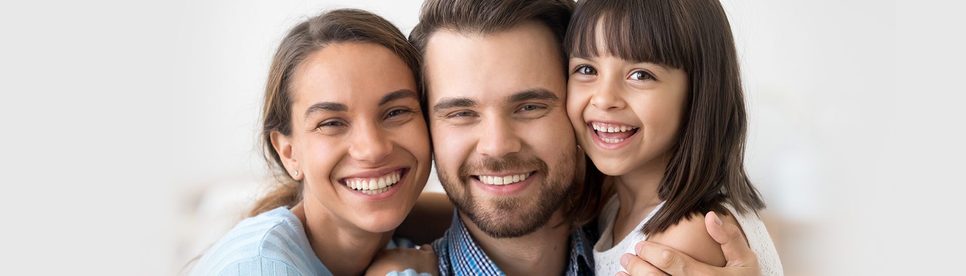 Happy Family with healthy tooth help of visit a General dentistry